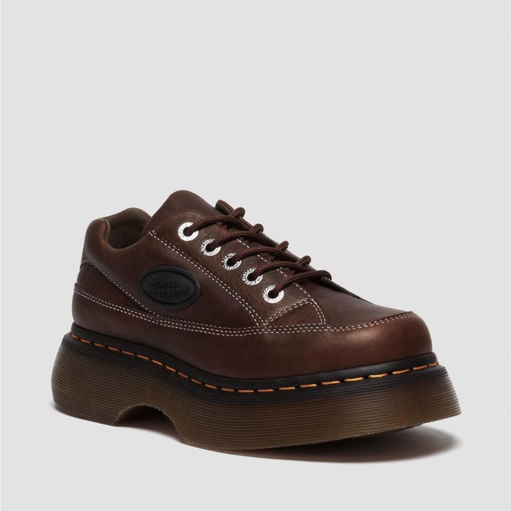 Dr. Martens Buzz 5-Eye Grizzly Leather Shoes - Women - Size 9 - Picture 2 of 3